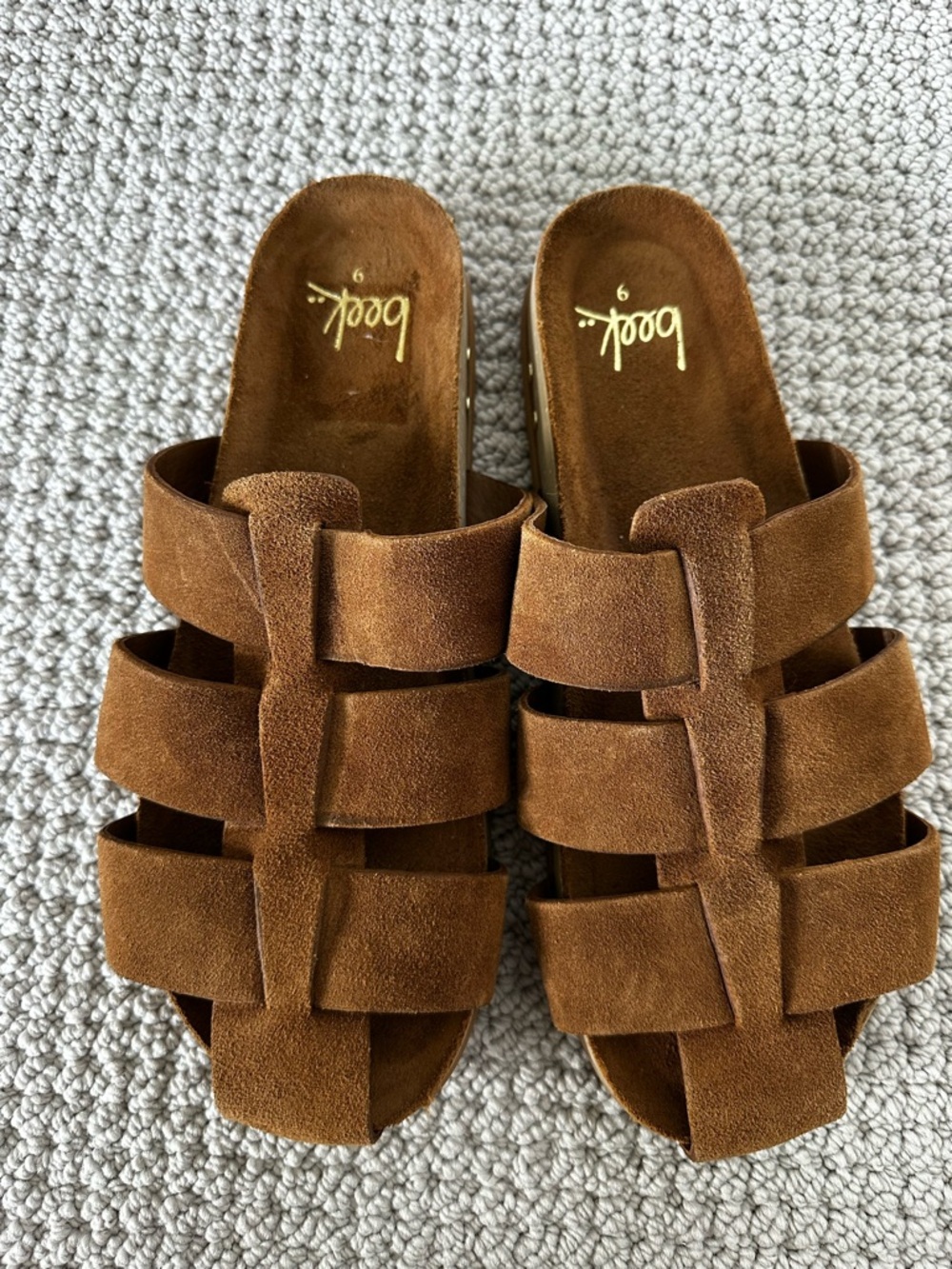 Been tody fisherman slide sandals 9 - Picture 2 of 5